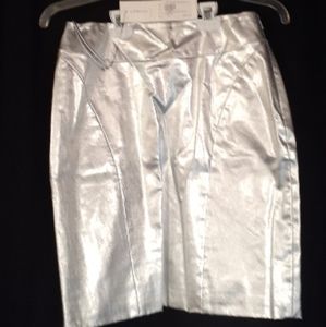 Silver Cocktail Skirt